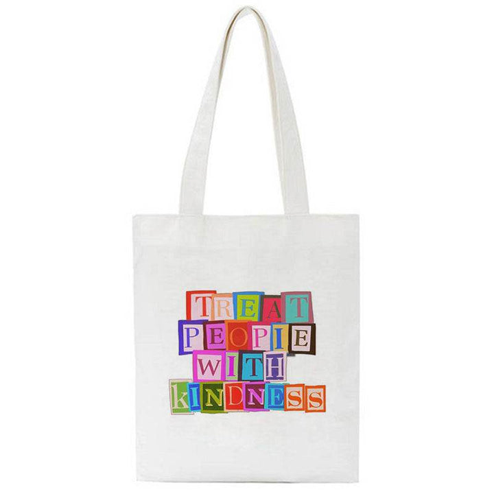 Treat People With Kindness Canvas Bag - ZEYTONCART