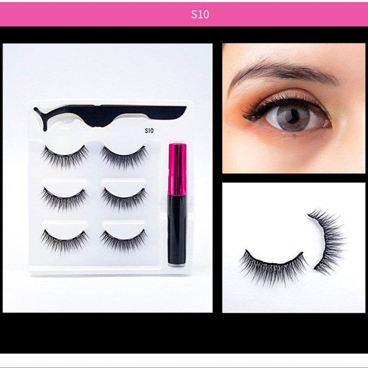 3 Pairs Of Magnetic Eyelashes - ZEYTONCART