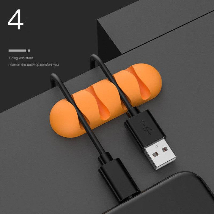 Smart Cable Holder Silicone Flexible Cable Winder Wire Organizer Holder Cord Management Clip For USB Earphone Network Cable - ZEYTONCART