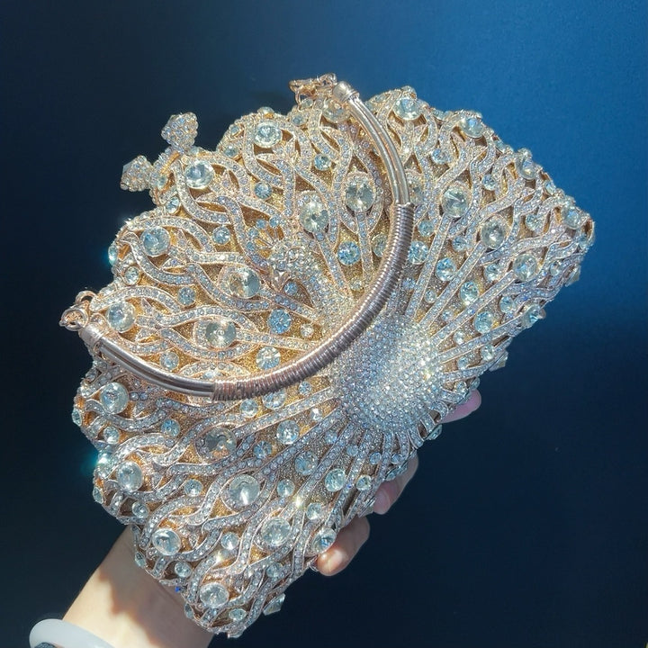 Large Peacock Diamond Every Night Bags Luxury - ZEYTONCART