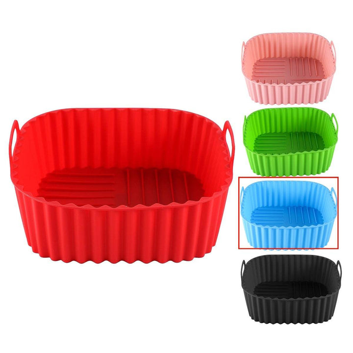 Multicolor Edible Silicon Square Air Fryer Tray Suitable For Air Fryer - ZEYTONCART