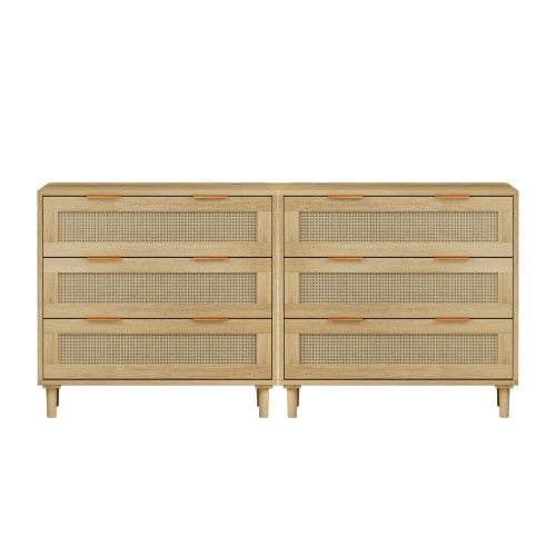 3 Drawers Rattan Locker Rattan Drawer - 2 Piece Set - ZEYTONCART