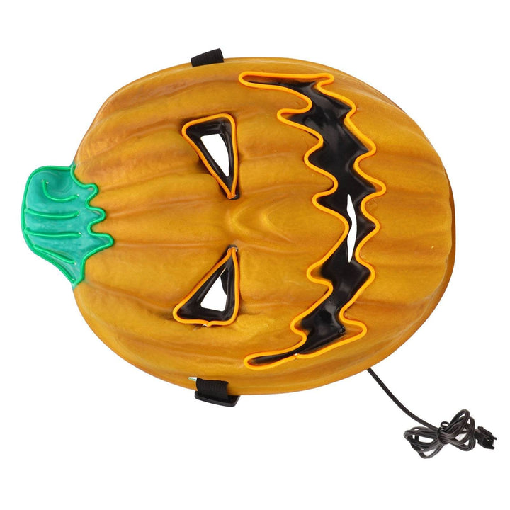 Halloween Pumpkin Mask 3 Lighting Modes LED Luminous Novelty Scary Party Pumpkin Head Face Mask for Adult Kids Men Women - ZEYTONCART