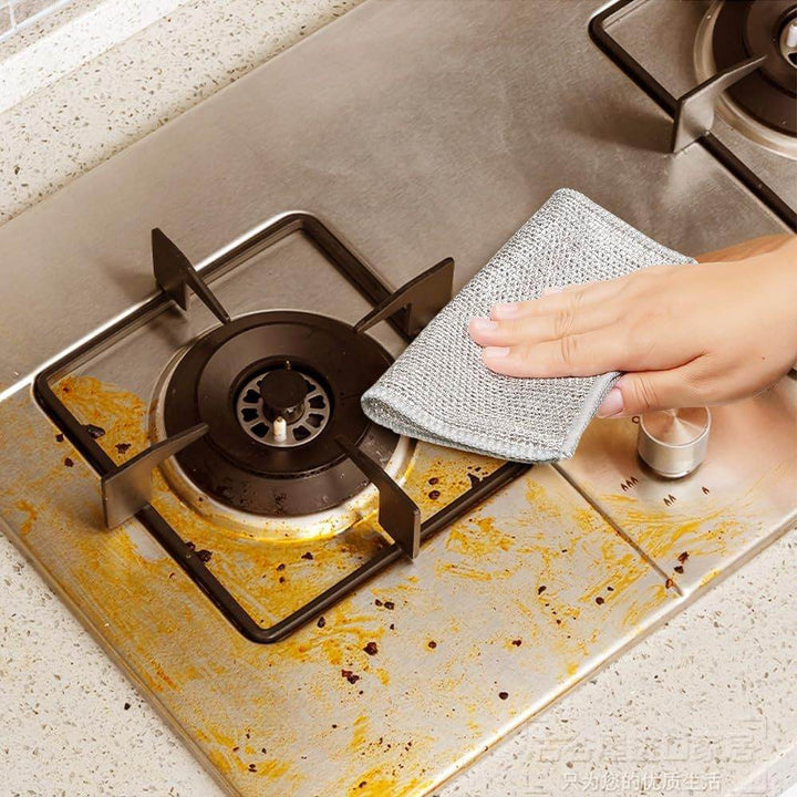 Multipurpose Wire Dishwashing Rags, 2025 New Metal Wire Dishwashing Cloths Towels Scrubs Cleans, Premium Scrubbing Wire Dishwashing Rags Non-Scratch Wire Dishcloth For Dishes, Sinks - ZEYTONCART
