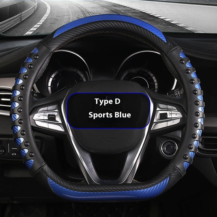 Leather Silicone Four Season Car Accessories Steering Wheel Cover - ZEYTONCART