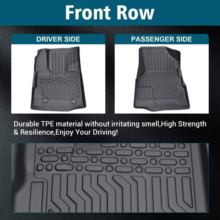 TPE Rubber Car Floor Mats For 12-17 Equinox & GMC Terrain Terrain Denali - ZEYTONCART