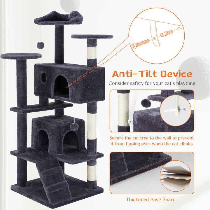 Multi Functional Cat Treehouse Cat Climbing Frame - ZEYTONCART