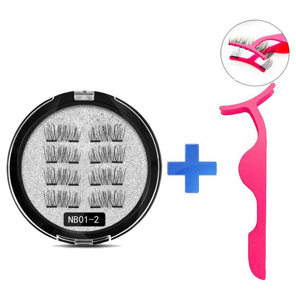 Man-made Fiber Segmented Magnetic  Eyelashes - ZEYTONCART