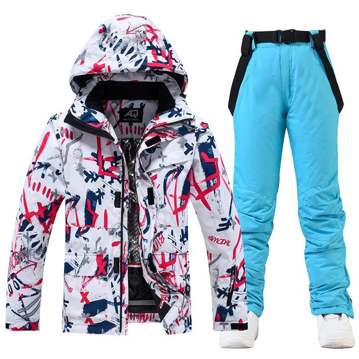 Ski Suit Women's And Men's Suit Winter Windproof And Water-repellent - ZEYTONCART
