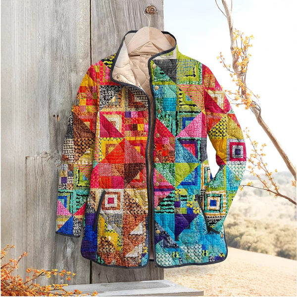 Women's Printed Fall Winter Coat - ZEYTONCART
