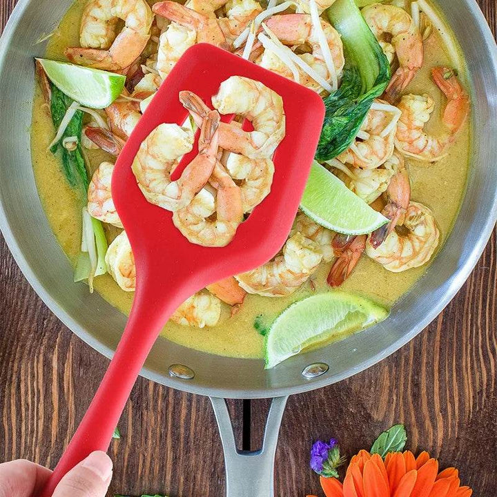 Silicone Kitchenware Non-Stick Cookware Kitchen Utensils Set Spatula Shovel Egg Beaters Silicone Handle Cooking Tool Set - ZEYTONCART