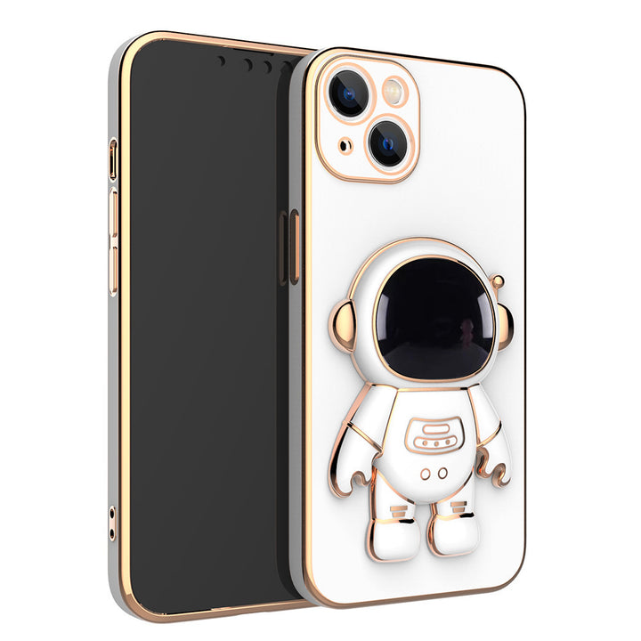 3D Astronaut Phone Case Anti-Drop Electroplating Bracket - ZEYTONCART