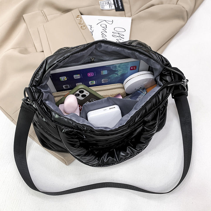 Women's Fashion Casual Shiny Shoulder Handbag - ZEYTONCART