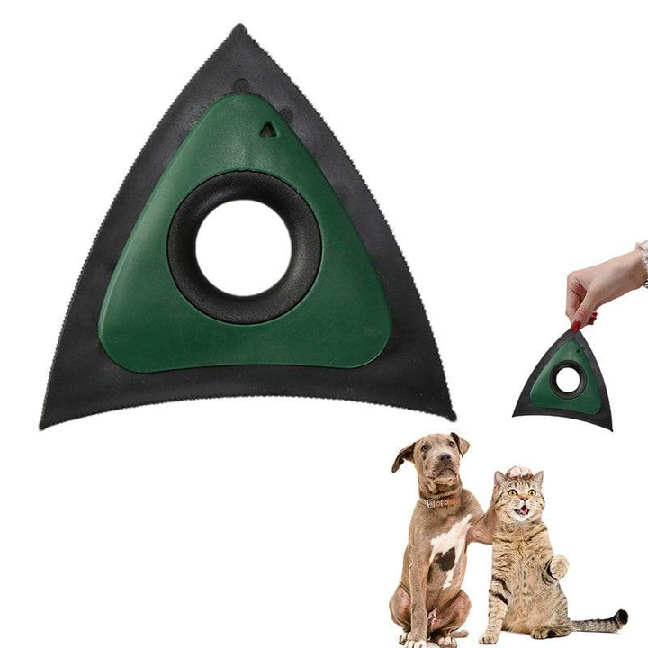 Triangle Electrostatic Dog Hair Cleaner Carpet Scraper Pet Hair Cleaner Animal Hair Brush Cat Hair Remover Brush Pet Supplies - ZEYTONCART