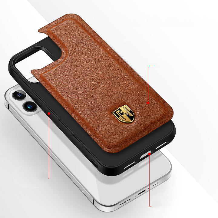 Leather Phone Case Luxury Top Layer Leather - ZEYTONCART