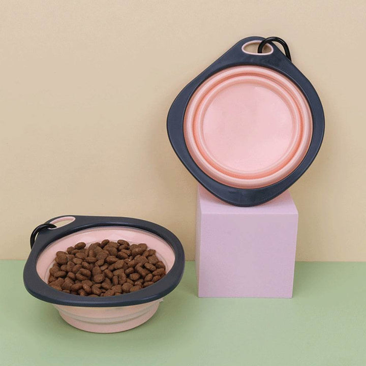 Collapsible Dog Bowls For Travel, Collapsible Silicone Dog Bowl, Foldable Expandable Cup Dish For Small Pet Cat Food Water Feeding Portable Travel Bowl, Dog Portable Water Bowl For Dogs Cats - ZEYTONCART