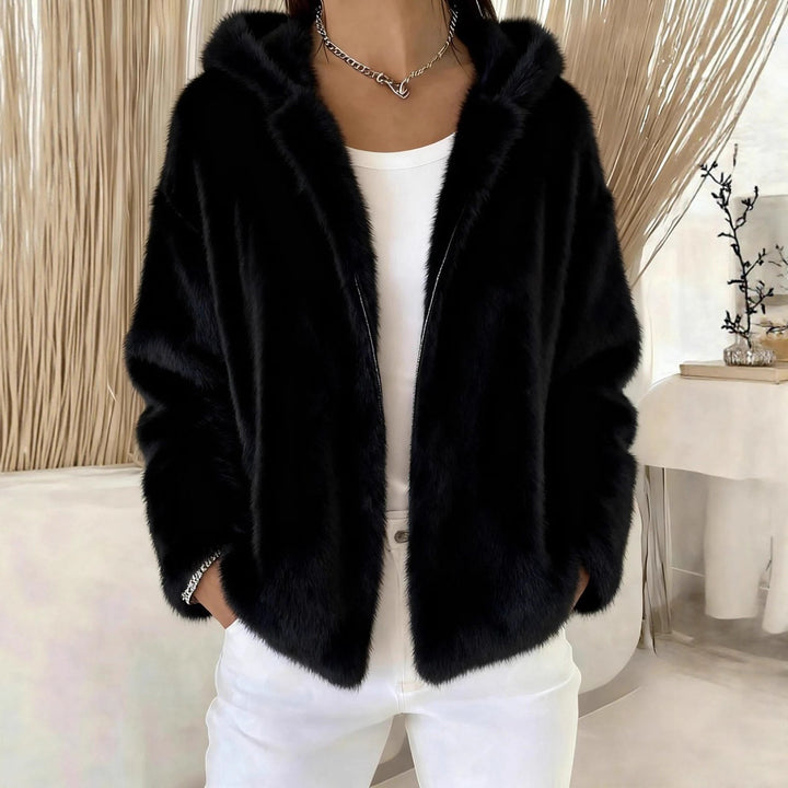 Fall Winter Hooded Solid Color Fashion Casual Zip Coat - ZEYTONCART