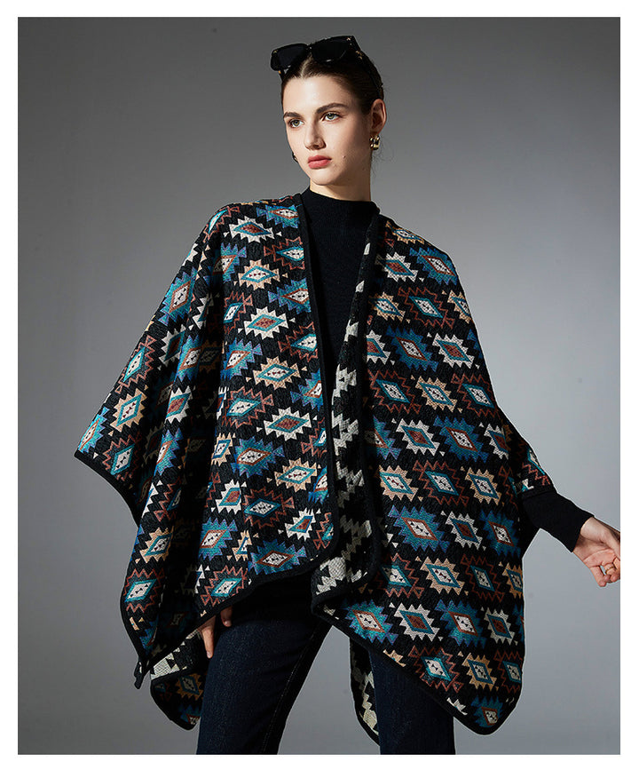 New European And American Spring, Autumn And Winter Ethnic Style Shawl - ZEYTONCART