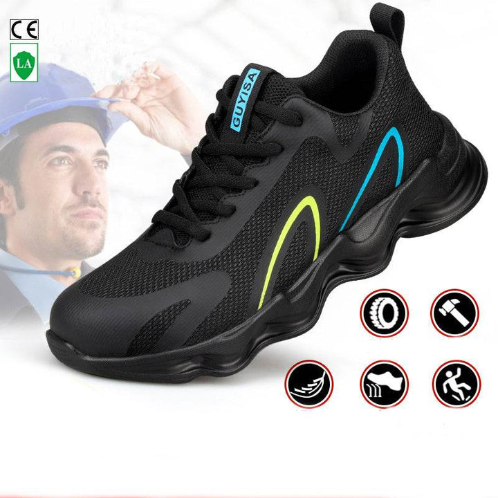 Steel Toe Shoes For Men Work Safety Shoes Nonslip Indestructible Sneakers - ZEYTONCART
