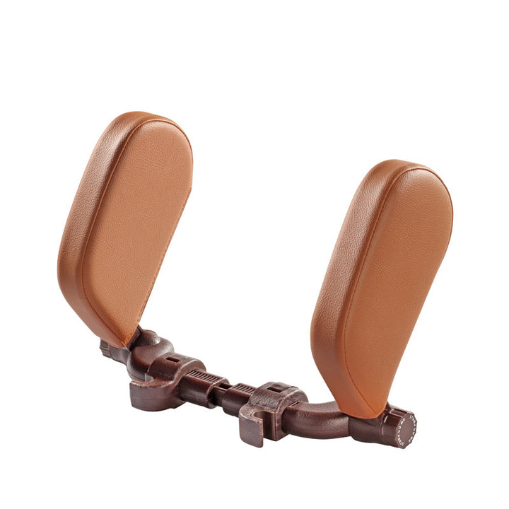 Car headrest pillow Sleep Adjustable Side Car Soft Travel Seat Headrest Auto Leather Support Neck Pillow Cushion car accessories - ZEYTONCART