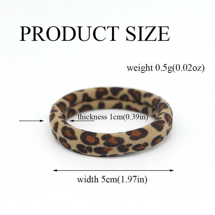 Leopard Towel Hair Ring - ZEYTONCART
