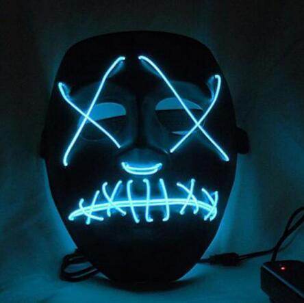 Halloween Led Glowing Full Face Mask - ZEYTONCART