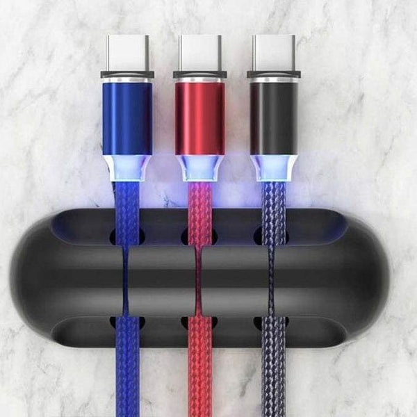 Self-adhesive Power Cord Fixed Clip Data Cable Card Silicone Desktop Cable Organizer - ZEYTONCART