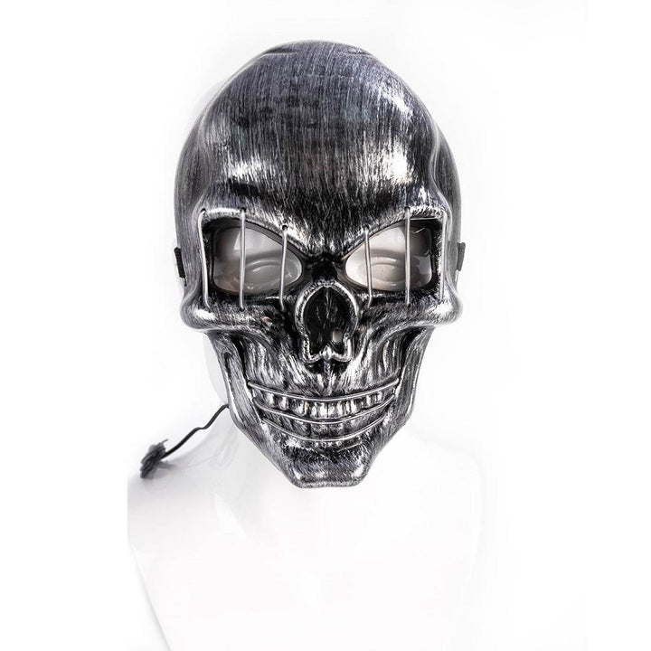 LED Halloween Face Mask Luminous Skull Cold Light Masks Dance Party Bar Disco Mask Accessories Gifts Halloween Masks - ZEYTONCART