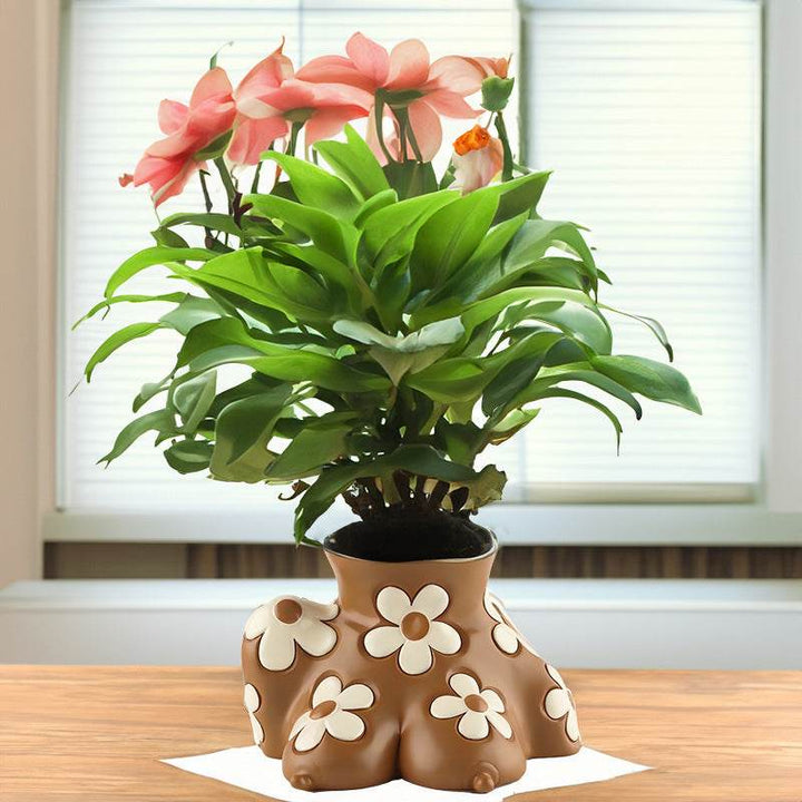 Creative Resin Body Art Flowerpot Home Home Decor - ZEYTONCART