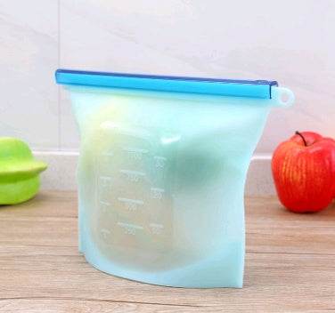 Silicone fresh-keeping bag vacuum sealed bag food  storage bag refrigerator food fruit storage bag - ZEYTONCART