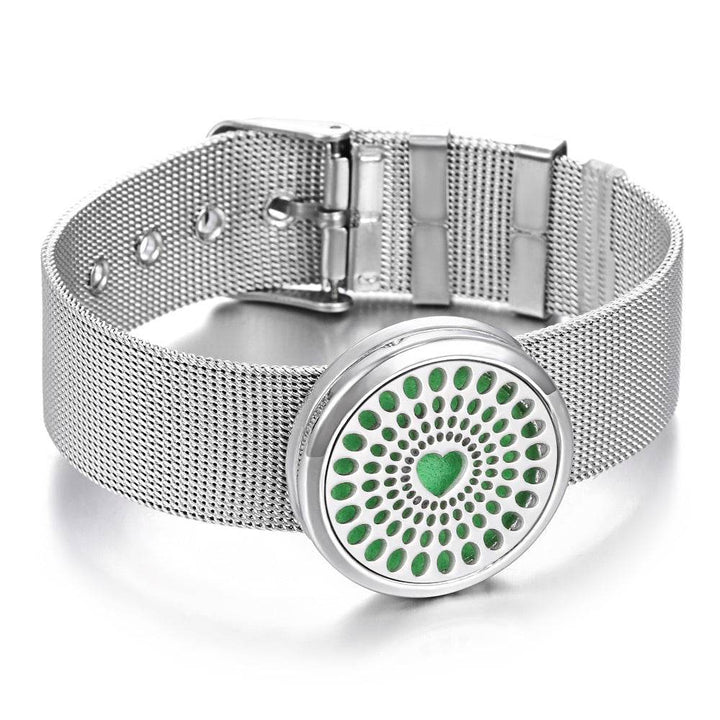 Stainless Steel Aromatherapy Bracelet Perfume Diffuser - ZEYTONCART