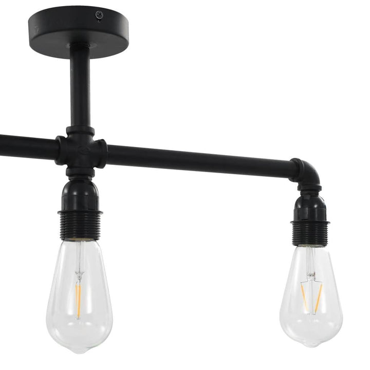 vidaXL Ceiling Lamp Black 3 x E27 Bulbs - ZEYTONCART