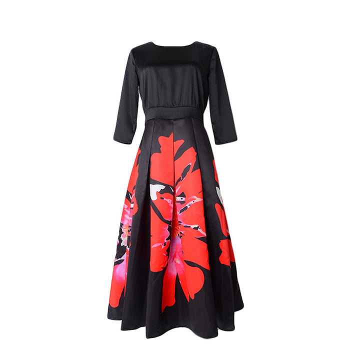 Floral temperament dress - ZEYTONCART
