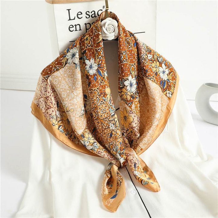 Fashion Silk Scarves Female Printing Hijab - ZEYTONCART