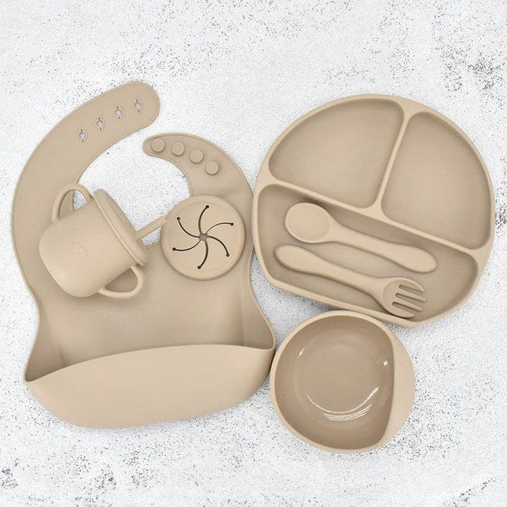 Food Grade Silicone Feeding Cutlery Set Children's Dinner Plate - ZEYTONCART