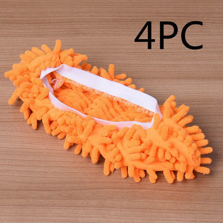 2pcs Set Multifunctional Chenille Micro Fiber Slipper Shoe Covers Clean Slippers Lazy Drag Shoe Mop Caps Household CleanTools - ZEYTONCART