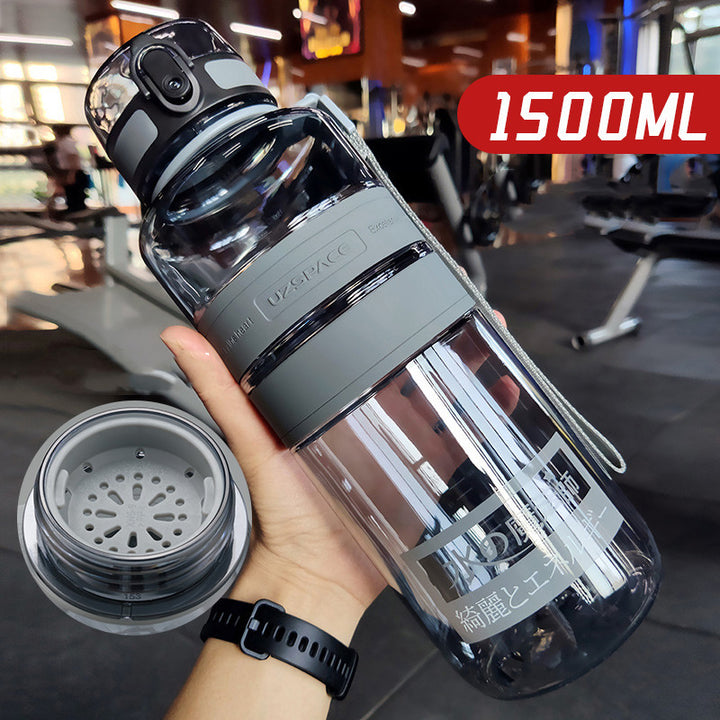 Large Capacity Sports Water Cup Portable Fitness Plastic Large Water Bottle - ZEYTONCART