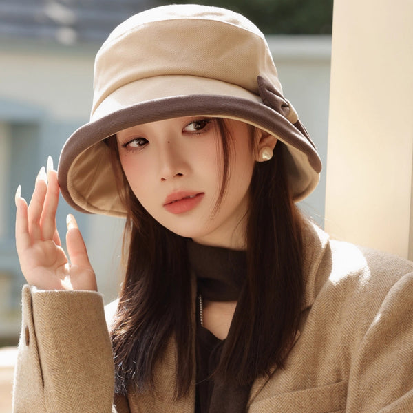 Autumn And Winter New Bow Hat For Women - ZEYTONCART