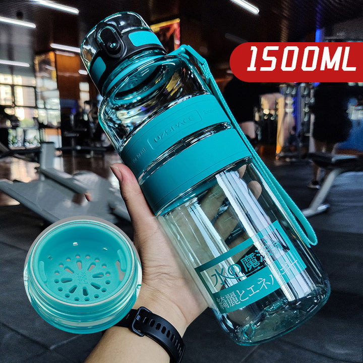 Large Capacity Sports Water Cup Portable Fitness Plastic Large Water Bottle - ZEYTONCART