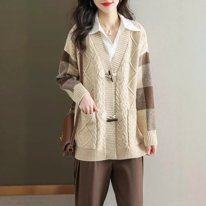 Women's Mid-length Knitted Cardigan Autumn And Winter - ZEYTONCART