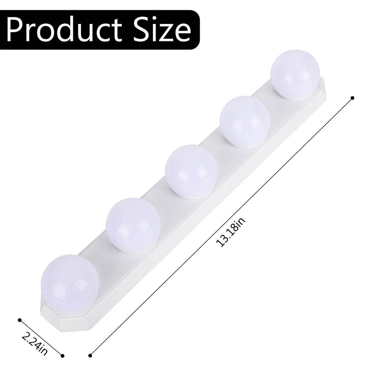 Portable Makeup Light Five Bulbs Mirror Headlight Led Fill - ZEYTONCART