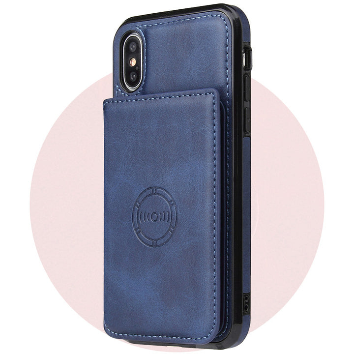 Card wallet leather case phone case - ZEYTONCART