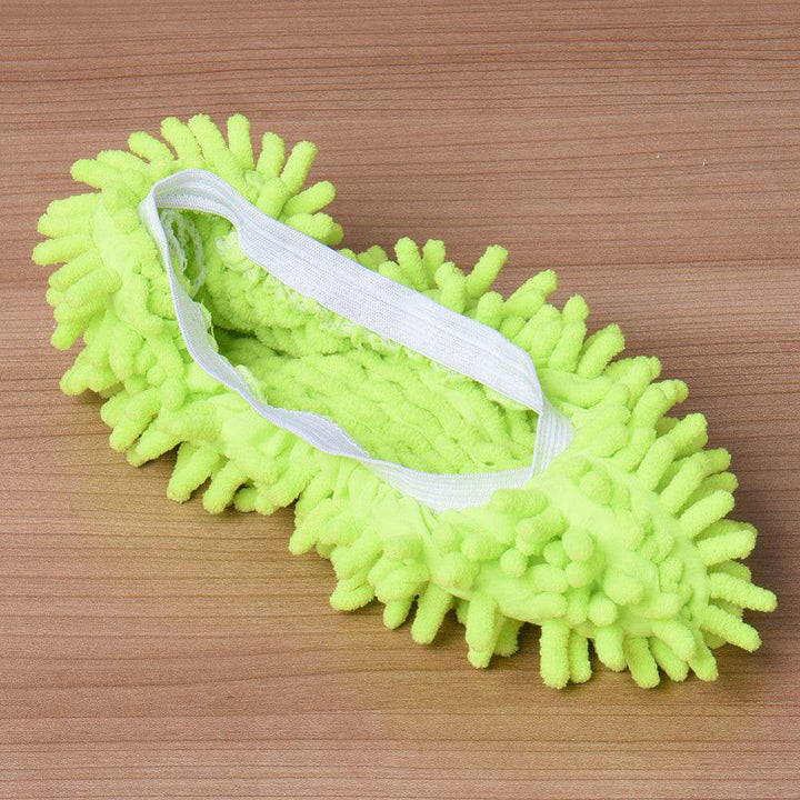 2pcs Set Multifunctional Chenille Micro Fiber Slipper Shoe Covers Clean Slippers Lazy Drag Shoe Mop Caps Household CleanTools - ZEYTONCART