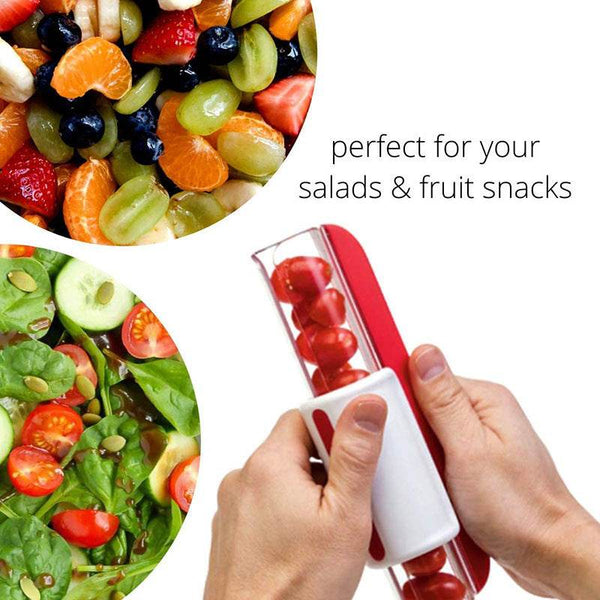 Tomato Chip Slicer Vegetable Fruit Zip Slicer Knife Grape Cutter Chopper Multifunctional Kitchen Tools - ZEYTONCART