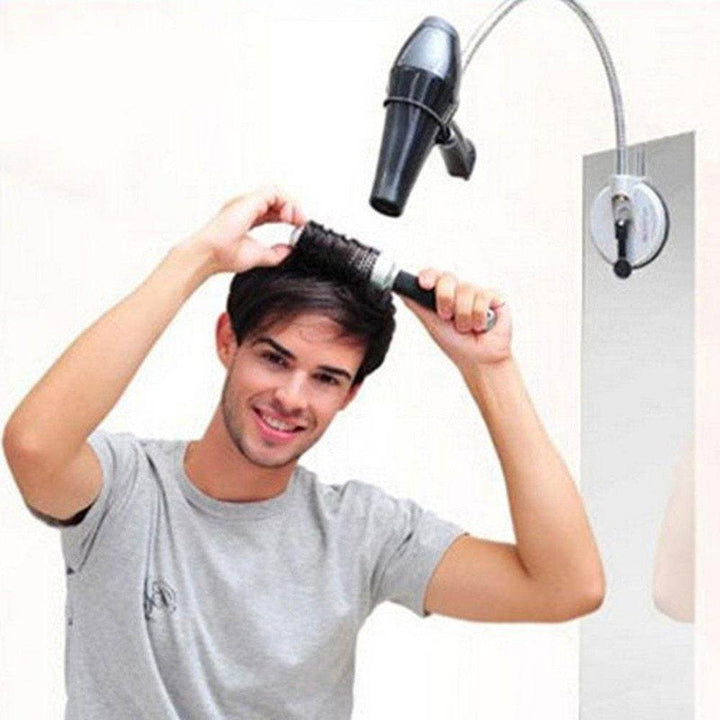 Hair Organization Hair Dryer Free Hands Head Rotator 360 Degrees Holder Stand Lazy Holder Suction Cup Holder Pet Grooming Rack - ZEYTONCART