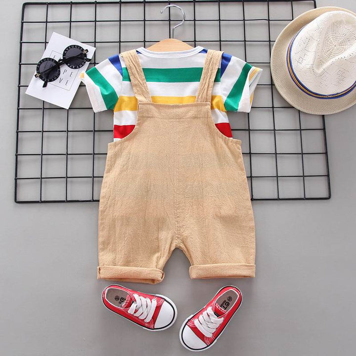Rainbow Bib Pants Girls Baby Kids - ZEYTONCART