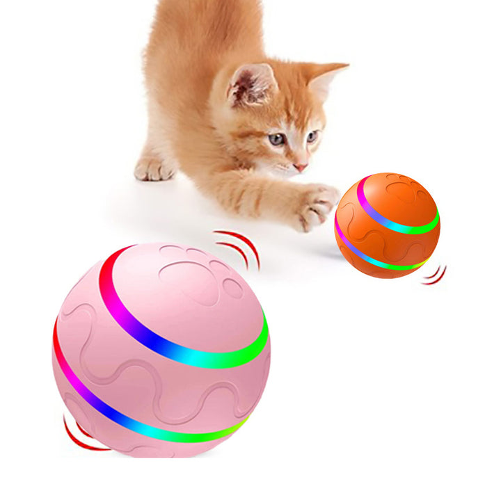 Pet New Cat Wicked Ball Toy Intelligent Ball USB Cat Toys Self Rotating Ball Automatic Rotation Ball - ZEYTONCART