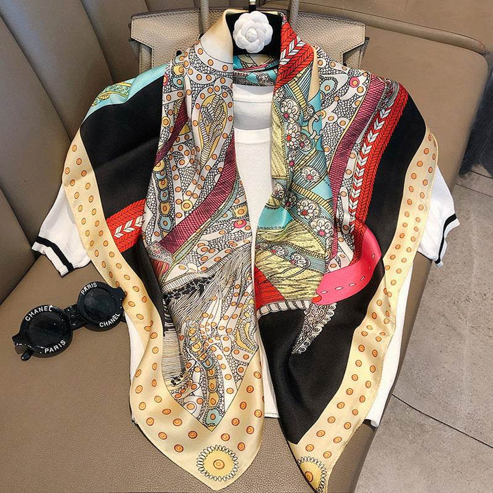 Fashion Silk Scarves Female Printing Hijab - ZEYTONCART