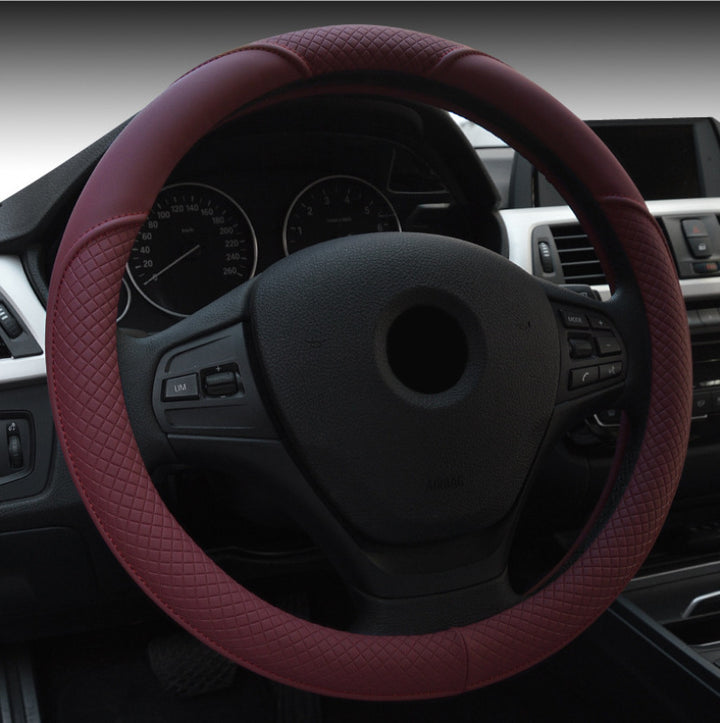 New Four Seasons Four Seasons Universal Ice Silk Non-Slip Car Steering Wheel Cover Braid Interior Car Accessories - ZEYTONCART