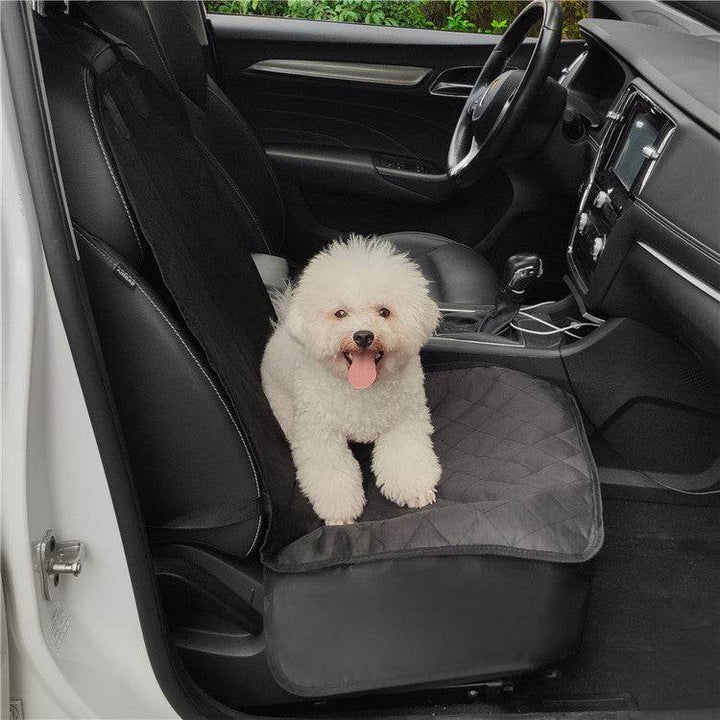 Pet Car Front Seat Cover Protector Waterproof Back Bench Seat Interior Travel Accessories Car Seat Covers Mat With Safety Belt - ZEYTONCART